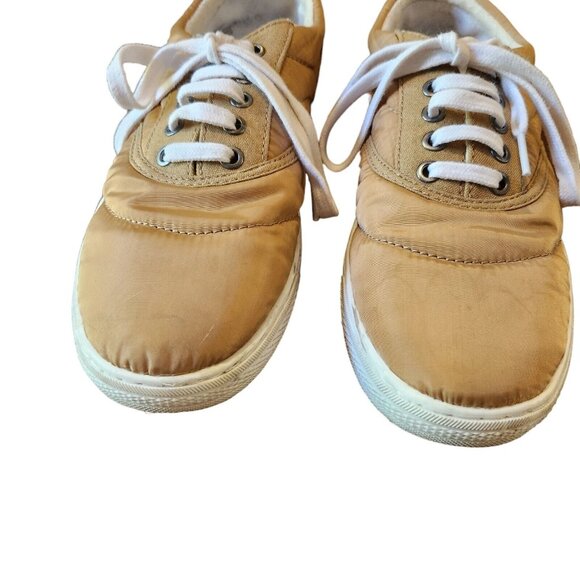 Lucky Brand Katori Sneaker Womens Sz 9.5 Bronze Textile Upper - Picture 2 of 9